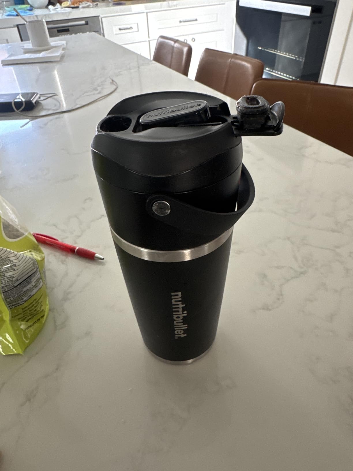 nutribullet Flip Portable Blender with Insulated Cup, Cordless, Black, NBPB50350AK customer photo 2