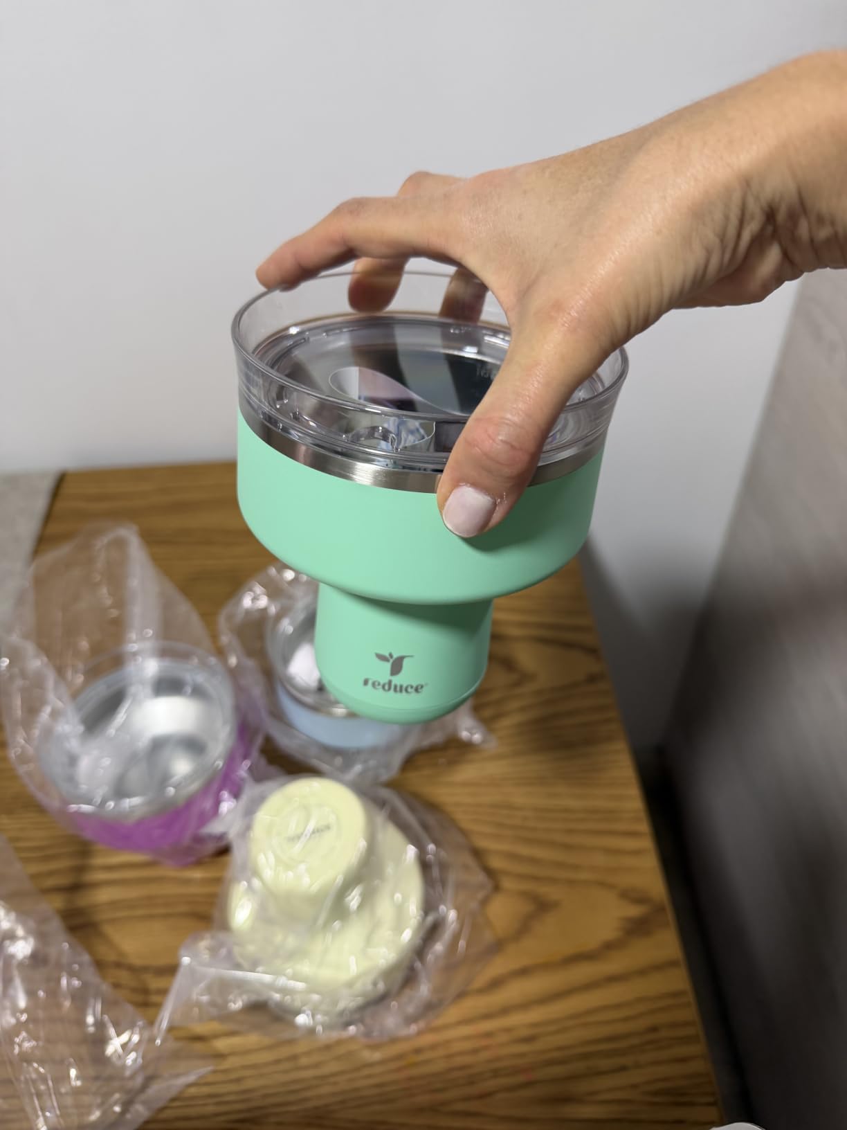 REDUCE Saltini 16 oz Cocktail Tumbler - Insulated Margarita Tumbler with Lid - Keeps Drinks Cold for 10 Hours - 360 Sippable Martini Glass Alternative - Shatterproof, Perfect for Parties - Daiquiri customer photo 1