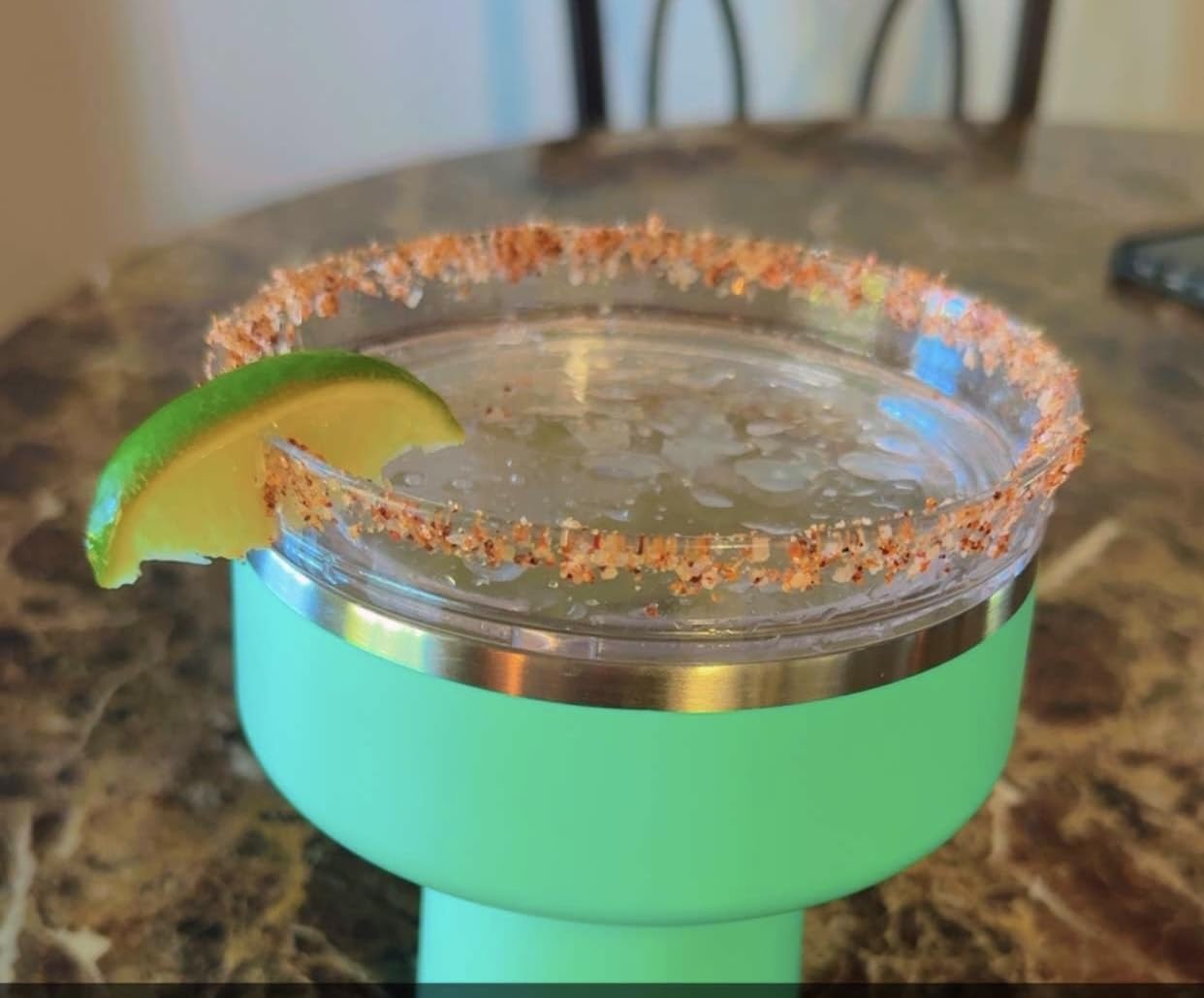 REDUCE Saltini 16 oz Cocktail Tumbler - Insulated Margarita Tumbler with Lid - Keeps Drinks Cold for 10 Hours - 360 Sippable Martini Glass Alternative - Shatterproof, Perfect for Parties - Daiquiri customer photo 2