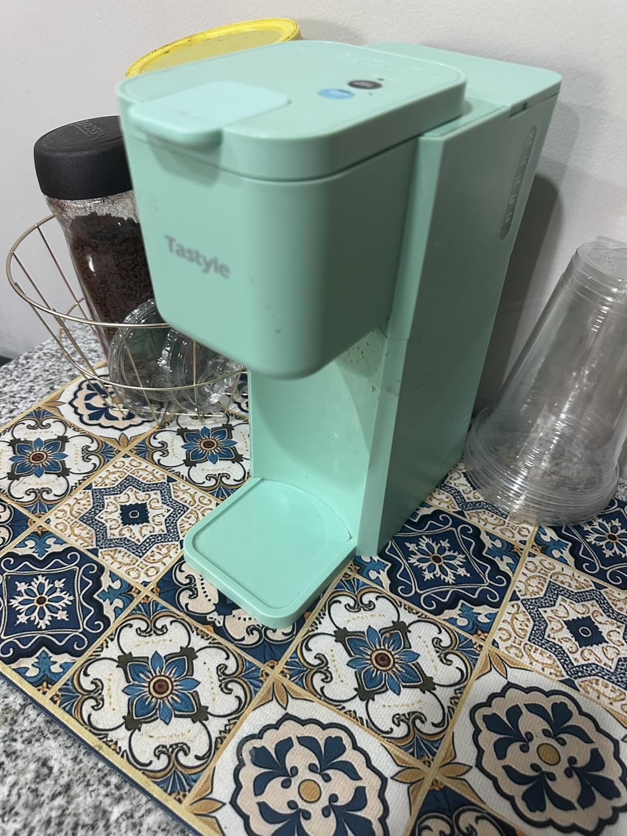 Tastyle Mini Single Serve Hot and Iced Coffee Maker for K Cup and Ground | 6 to14 Oz Brew Sizes, with Recipe Book, for Home, Travel, RV, Office and Dorm, 120V, K310IC, 2.0 version, Classic Black customer photo 2