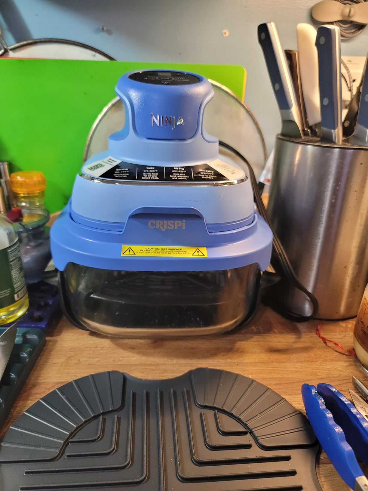 Ninja Crispi Glass Air Fryer, 4-in-1, Stone, FN101ST | Max crisp, bake, air fry, recrisp, 450F max, PFAS-free glass customer photo 2