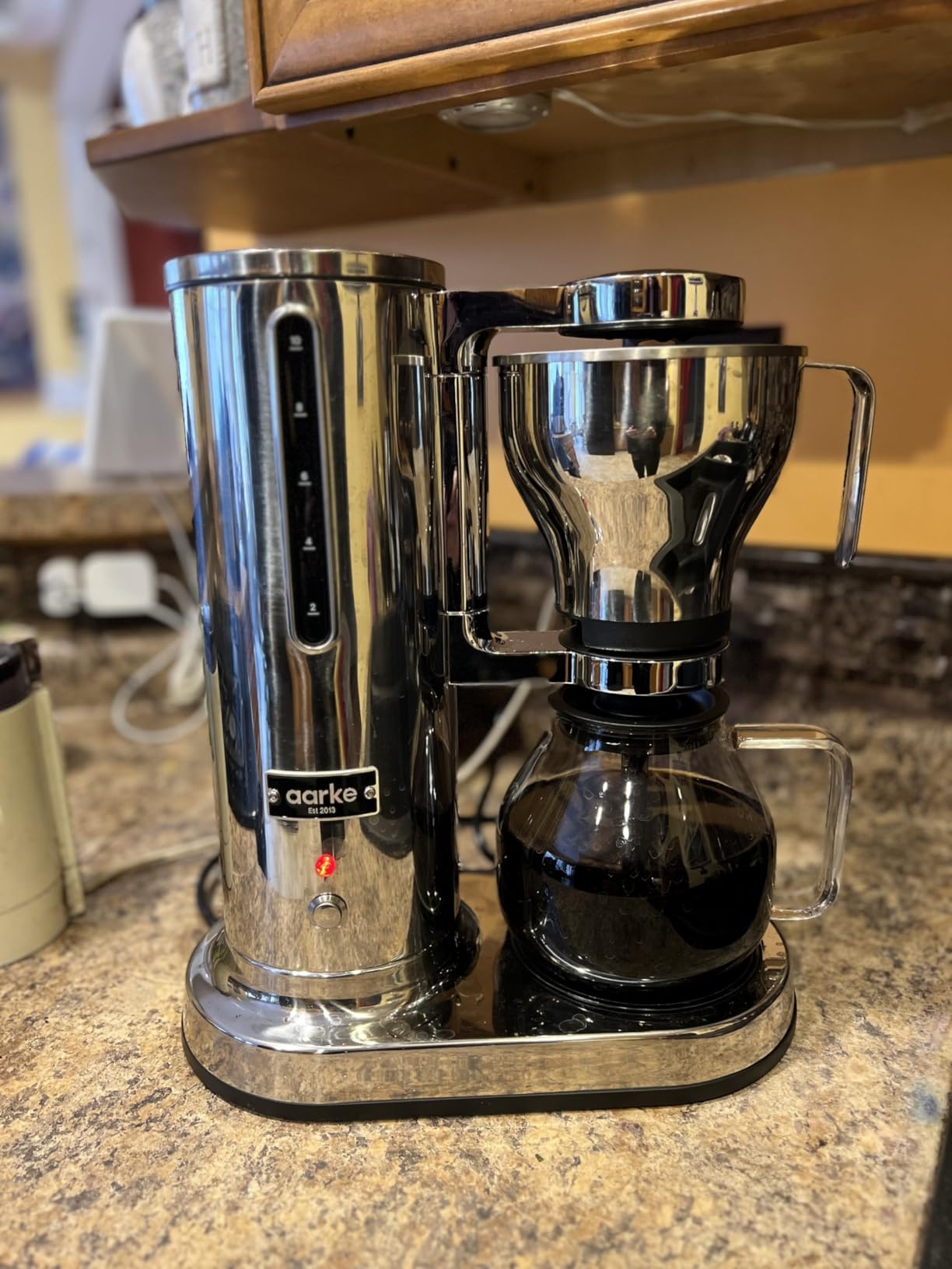 Aarke Drip Coffee Maker with 42oz Glass Carafe, Stainless Steel | Electric Drip Brewer, Automatic Drip-stop, Brews Full Pot in Under 6 Minutes, SCA Certified customer photo 2