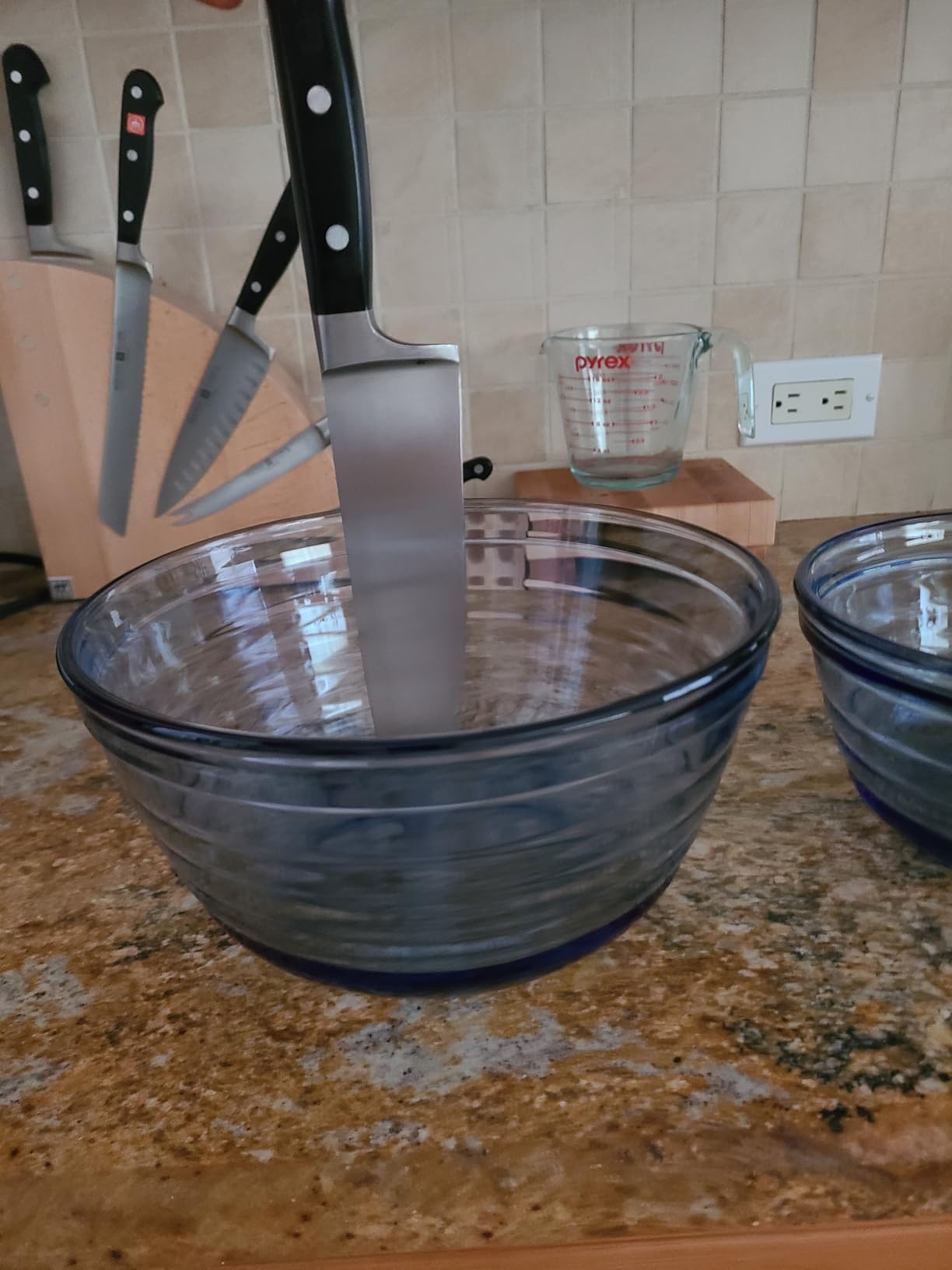 Anchor Hocking 4 Piece Glass Mixing Bowls Set - Durable, Microwave, Oven, and Dishwasher Safe - Perfect for Prep, Mixing, Serving, and Storage - Made in USA customer photo 1