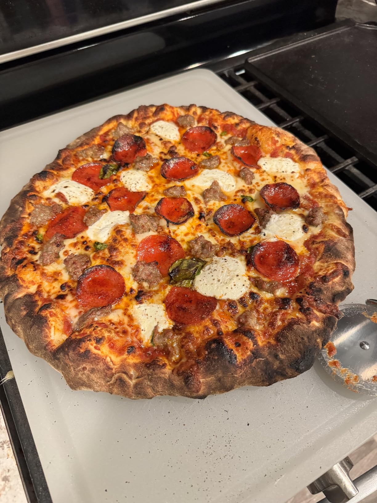 Ooni Karu 2 Pro Multi-Fuel Pizza Oven - Wood and Gas Outdoor Pizza Oven with Pizza Stone & Integrated Thermometer, Dual Fuel 16 Inch Pizza Maker, Outdoor Cooking Grill customer photo 2