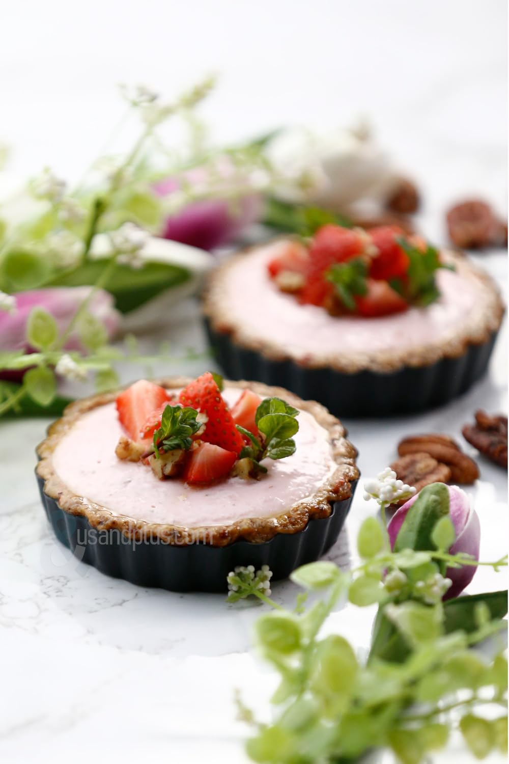 NutriChef 10-Piece Nonstick Mini Tart Pans with Removable Bottom - Heavy Duty 4 Inch Steel Quiche Pans, Oven & Dishwasher Safe, Fluted Side for Sweet & Savory Foods - Includes 200pcs Parchment Paper customer photo 2