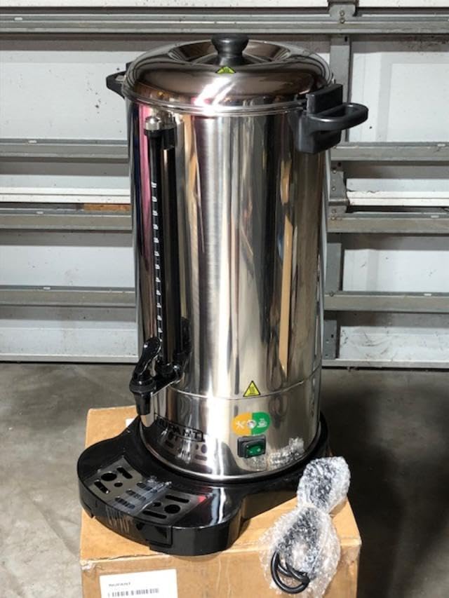 NUPANT Commercial Coffee Urn 100 Cup/15L Coffee Dispenser with Upgraded Percolator, 304 Stainless Steel Hot Water Urn Beverage Dispenser with Keep Warm Mode, Large Coffee Maker for Catering Party customer photo 1