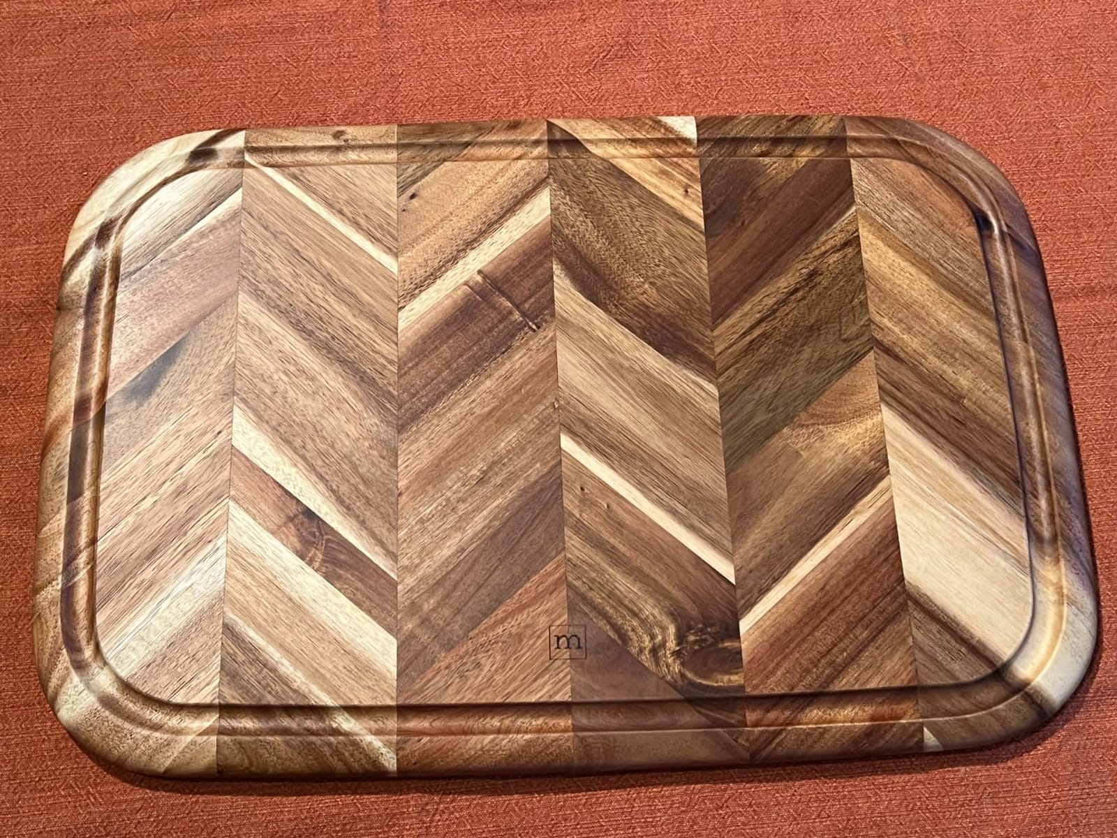 GoodCook Touch Charcuterie Grazing Board Acacia Construction with Design Grooves, 17 x 10-Inch customer photo 1