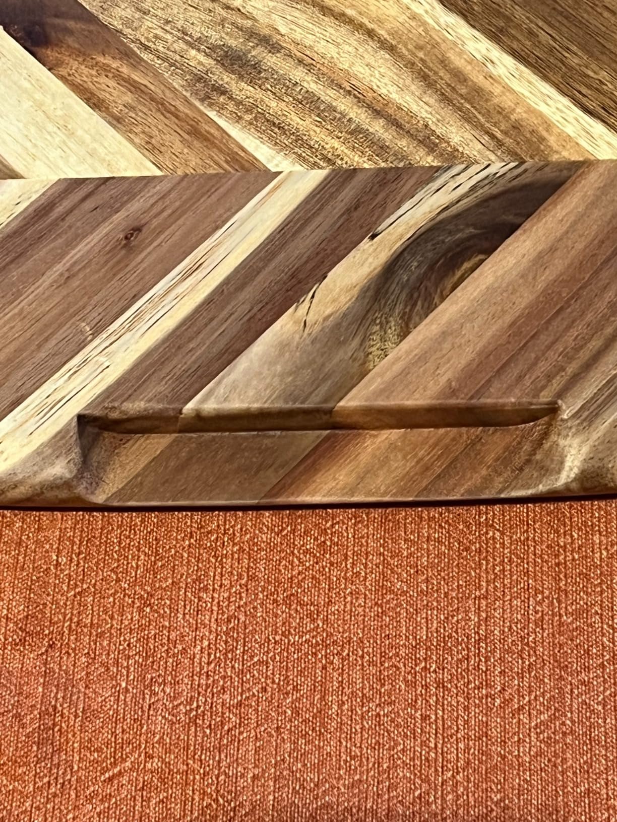 GoodCook Touch Charcuterie Grazing Board Acacia Construction with Design Grooves, 17 x 10-Inch customer photo 2