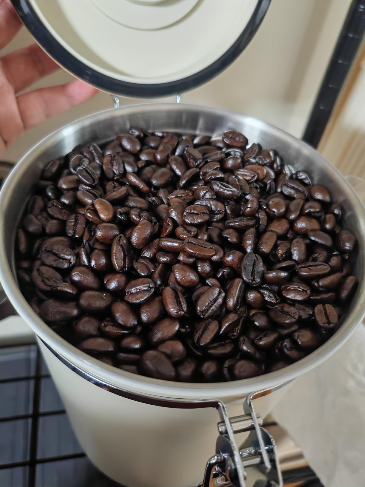 Veken Coffee Canister,39OZ, 2.2lbs,Large Airtight Stainless Steel Container customer photo 2