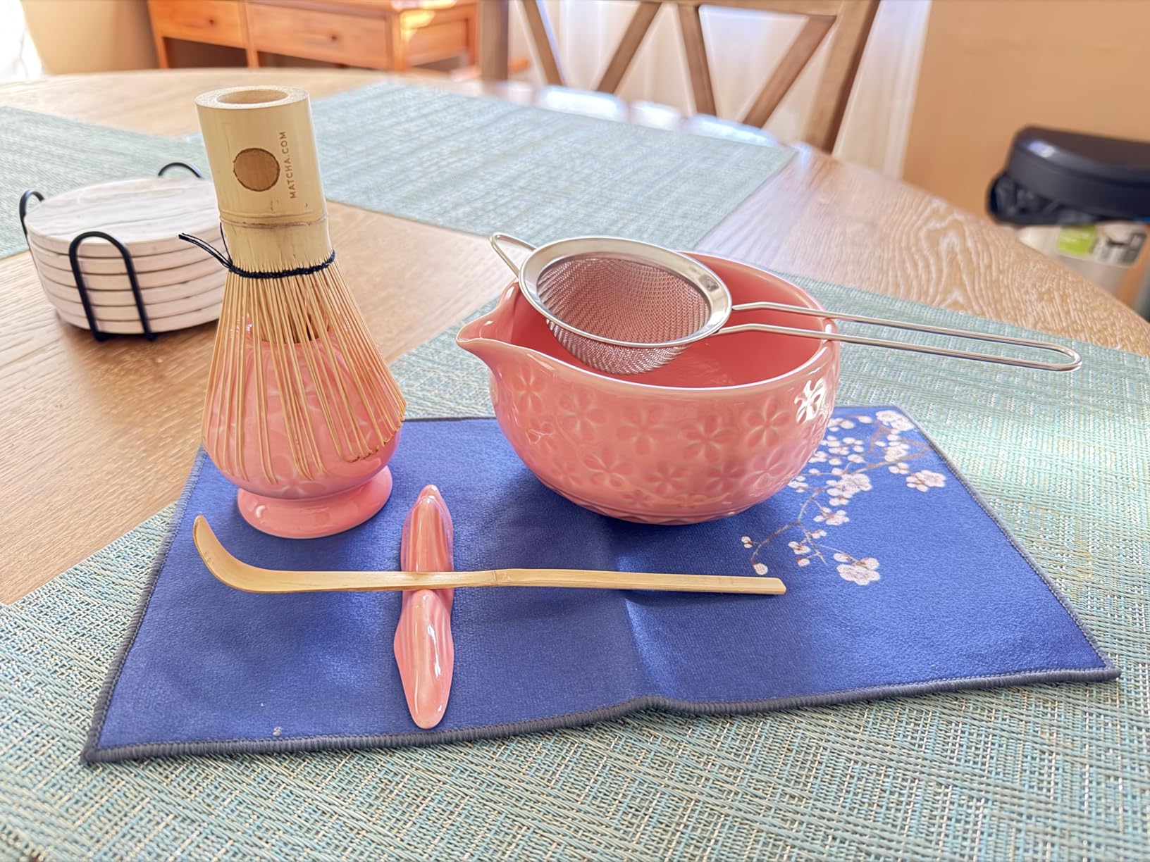 Matcha Whisk Set, Ceramic Bowl Matcha Kit & Handcrafted Bamboo Chasen customer photo 1