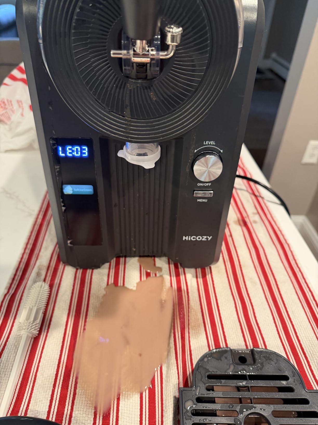 HiCOZY F3 Slushie Machine & Soft Serve Ice Cream Machine, Ice Cream Maker, No Ice Needed, Self-Cleaning, 5 Presets for Soft Serve, Frozen Drink, Milk Shake, Margaritas, Frappés and More customer photo 2