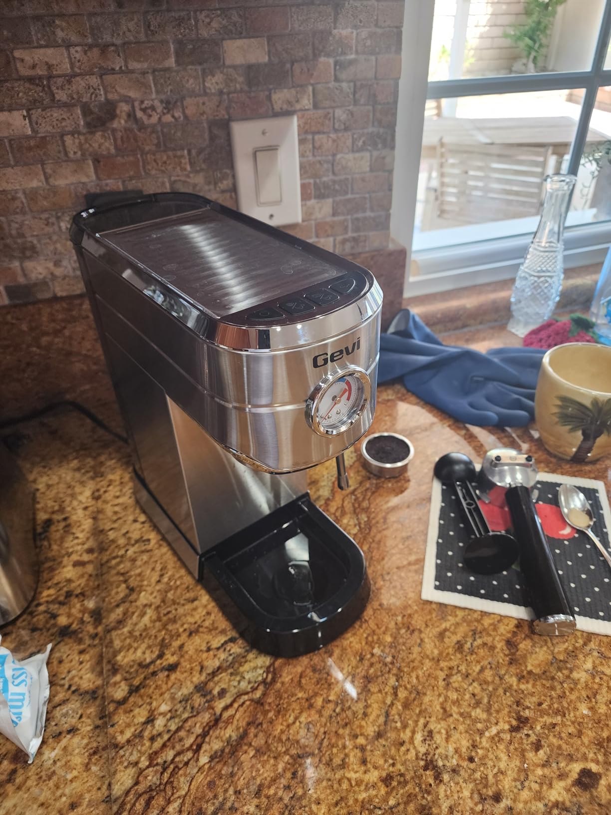 Gevi 20 Bar Compact Espresso Machine for Home,Latte、Cappuccino Coffee Maker customer photo 1