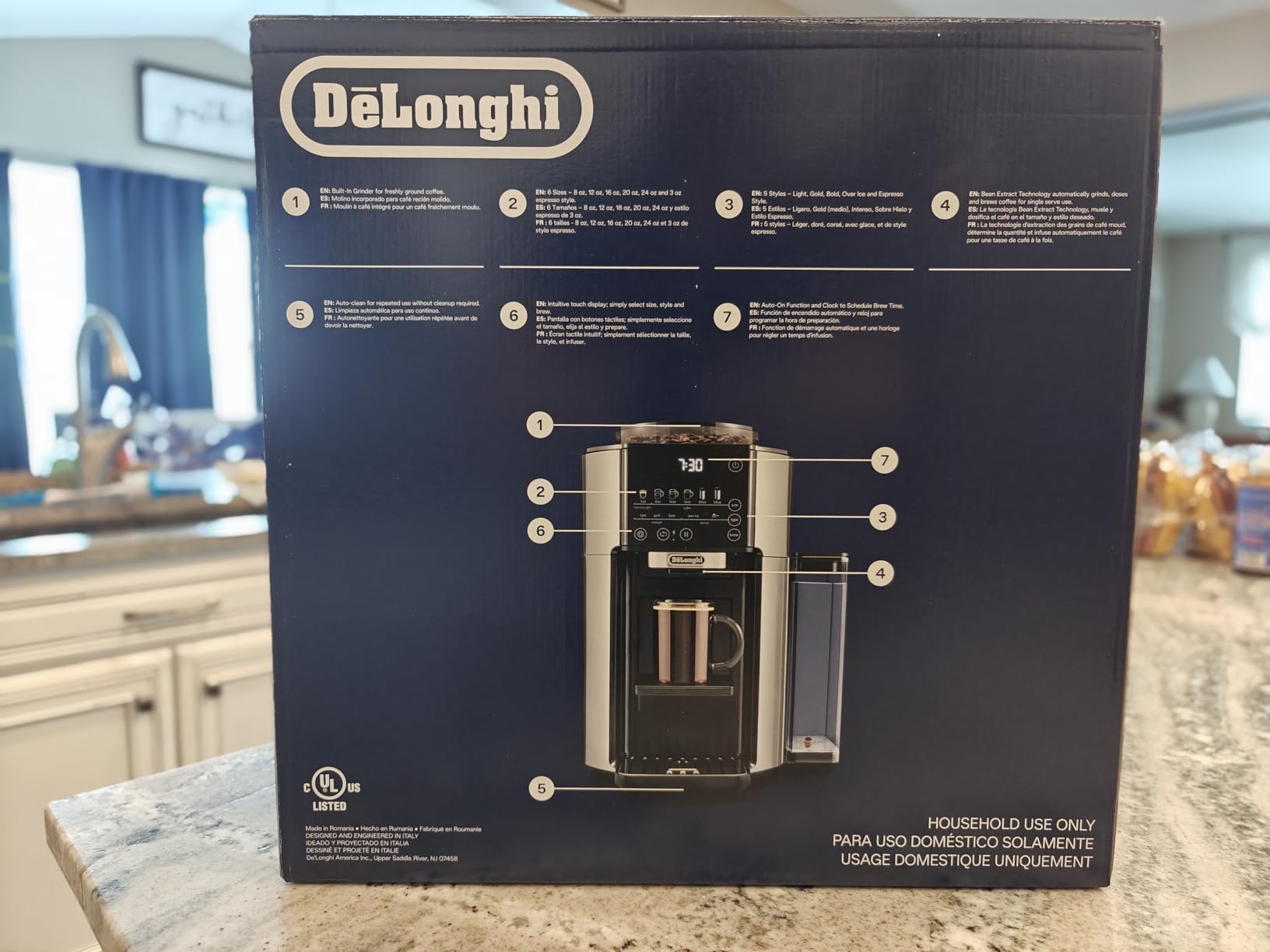 De'Longhi True Brew Drip Coffee Maker, Built in Grinder, Single Serve, 8 oz to 24 oz, Hot or Iced Coffee, Stainless (CAM51025MB) customer photo 1