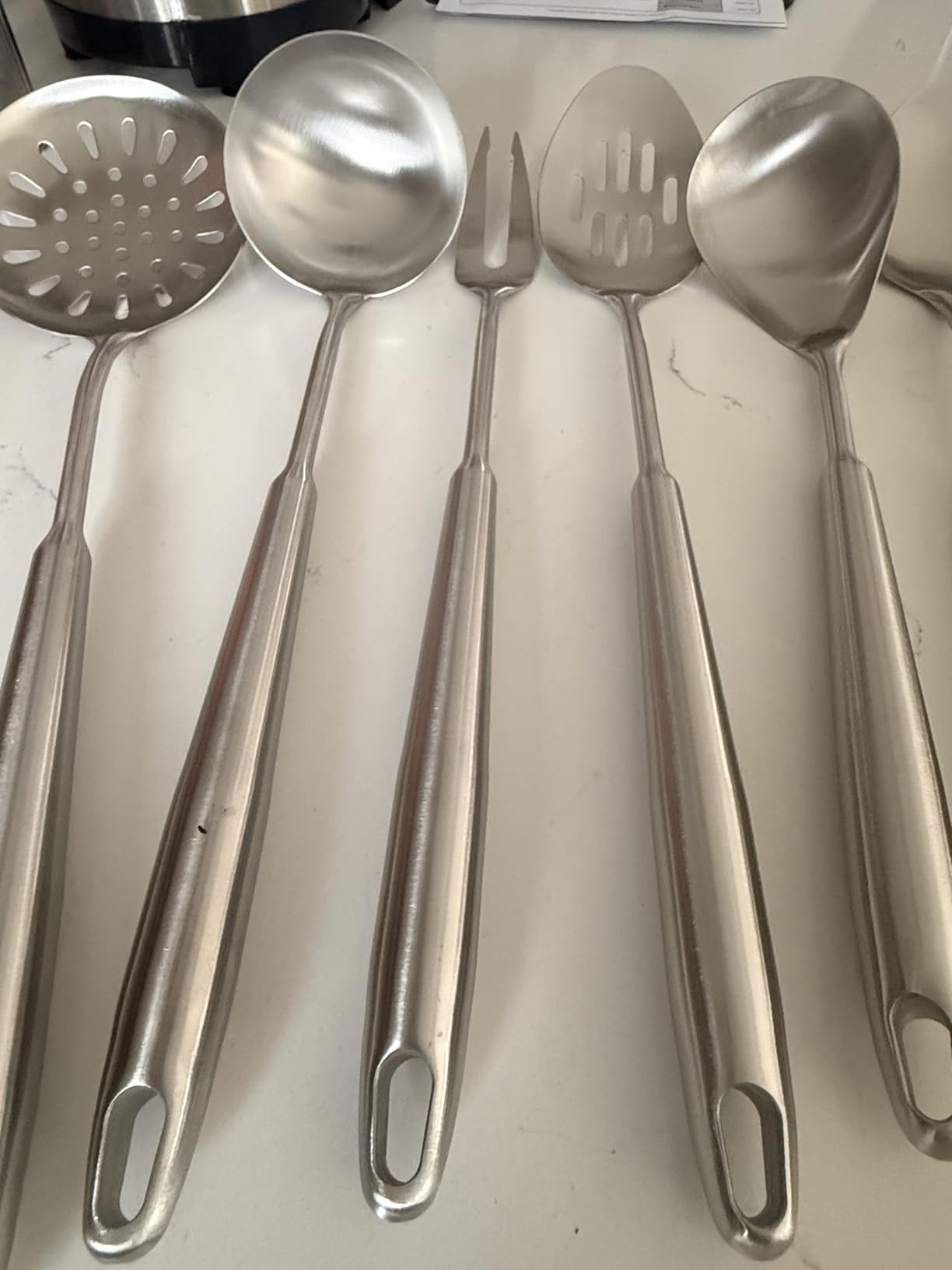 Newness 9 Pcs Cooking Utensils Set, 304 Stainless Steel Kitchen Utensils Set customer photo 1