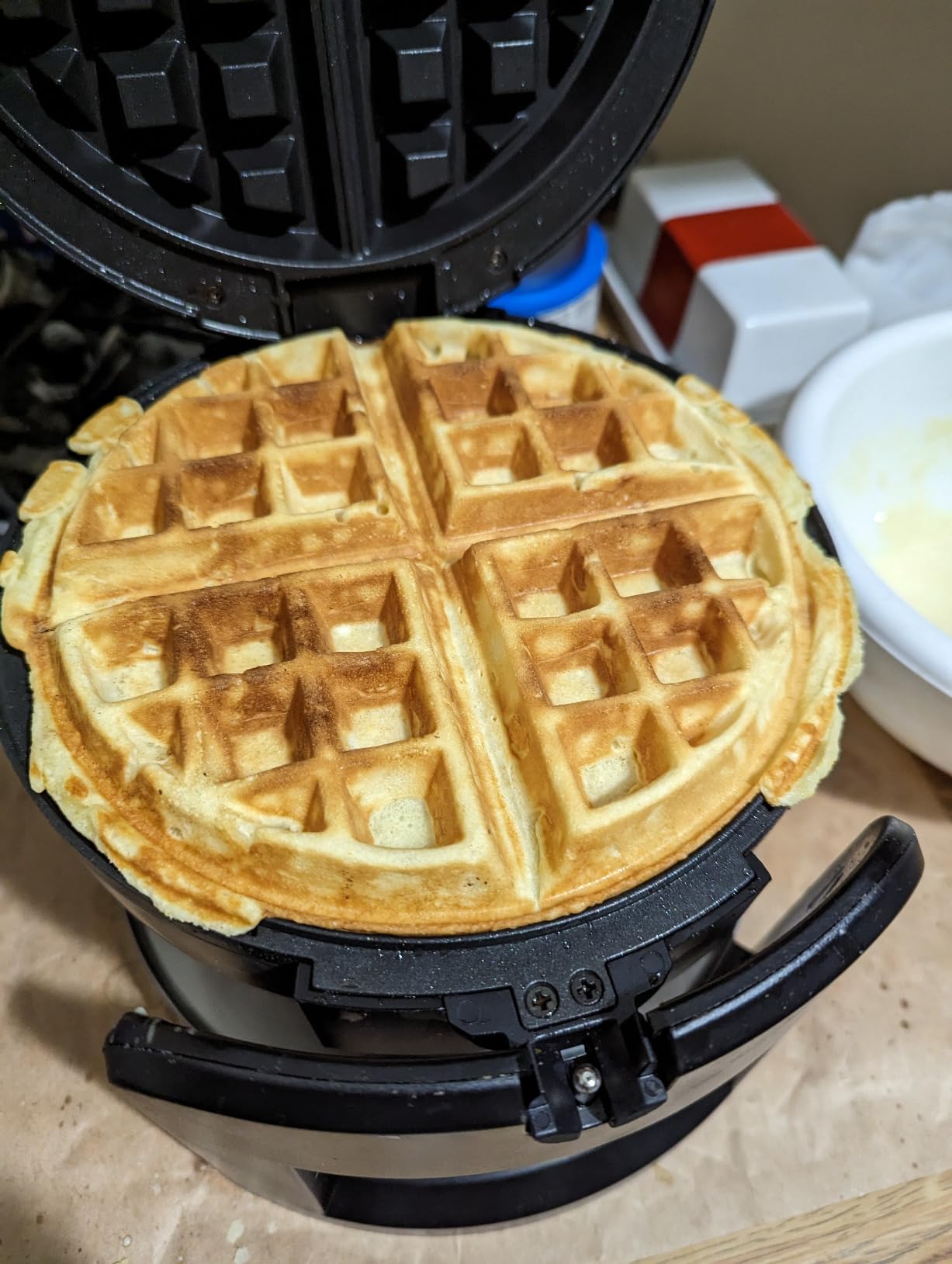 Cuisinart Round Flip Belgian Waffle Maker, 1