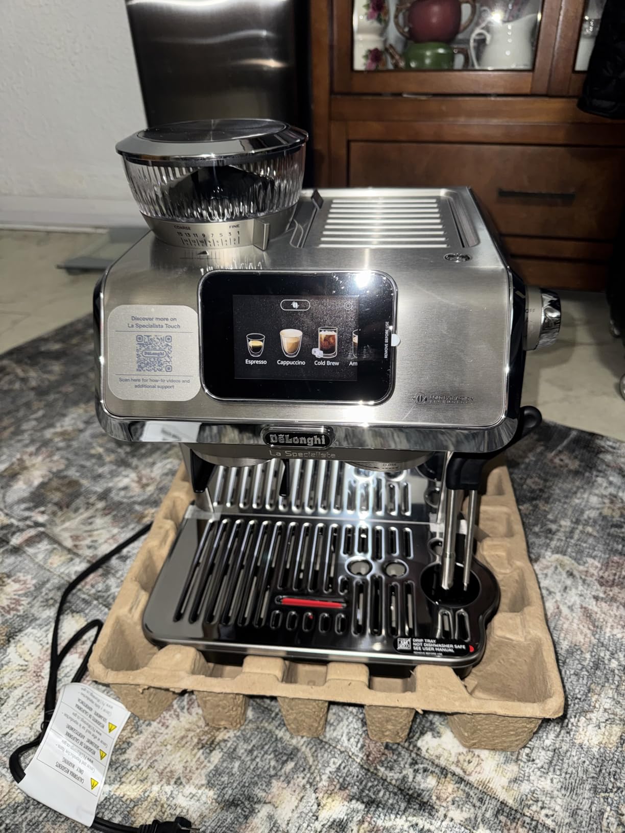 La Specialista Touch Espresso Machine with Coffee Grinder | #1 Worldwide Espresso Machine Maker, Guided Brewing, 10 Preset Recipes, Automatic or Manual Milk Frother, Touchscreen Display customer photo 2