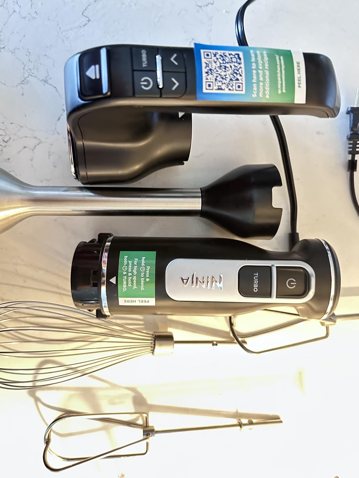 Ninja Immersion Blender & Whisk, 4 Speeds, 4oz Cup, Deep Navy, CI201ND customer photo 1