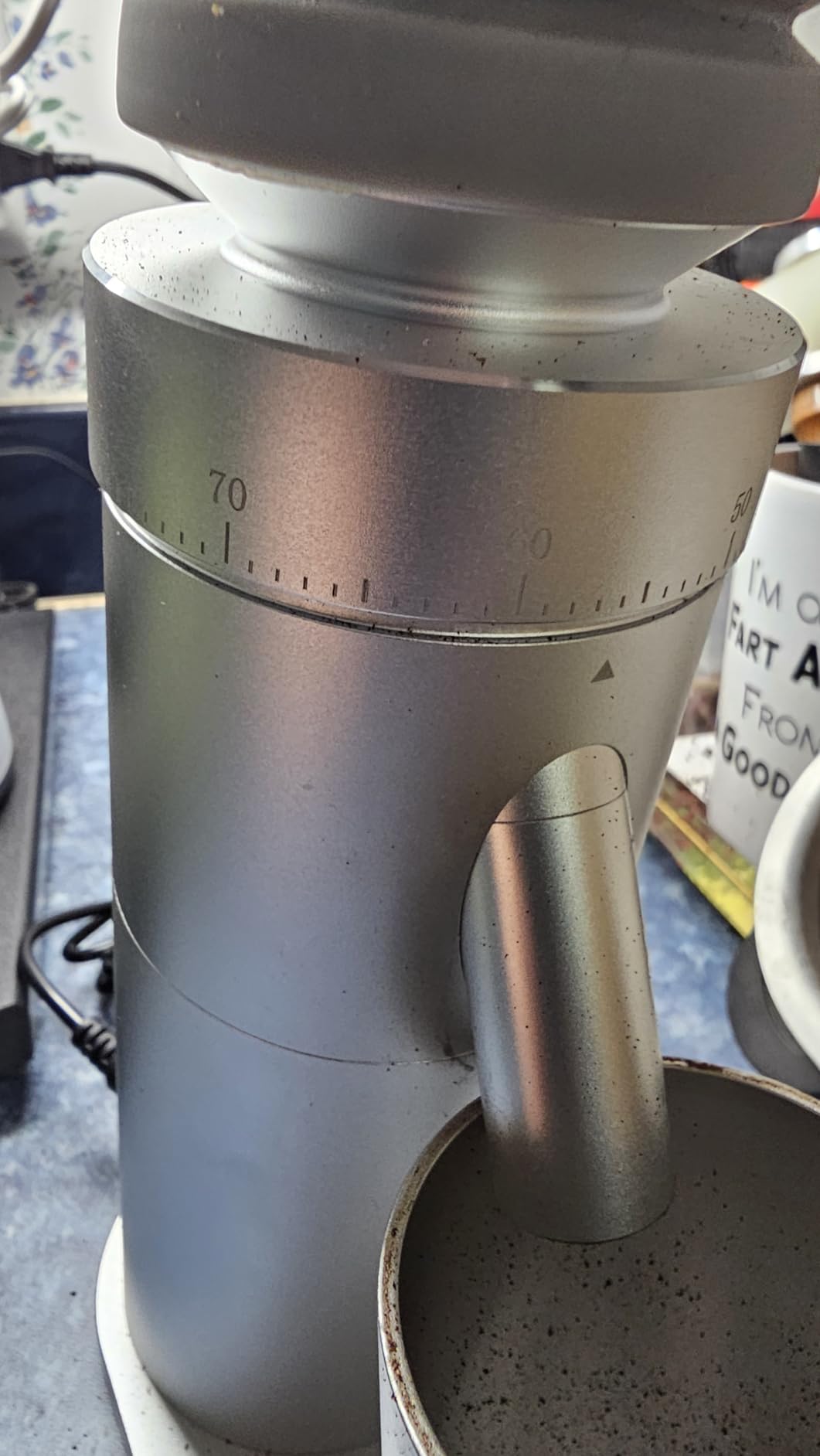 Gen 4 Electric Burr Coffee Grinder, Single Dose, Espresso,Silver | Magnetic dosing cup, anti-static design and compact quiet workflow help keep daily home brewing cleaner and more consistent. customer photo 1