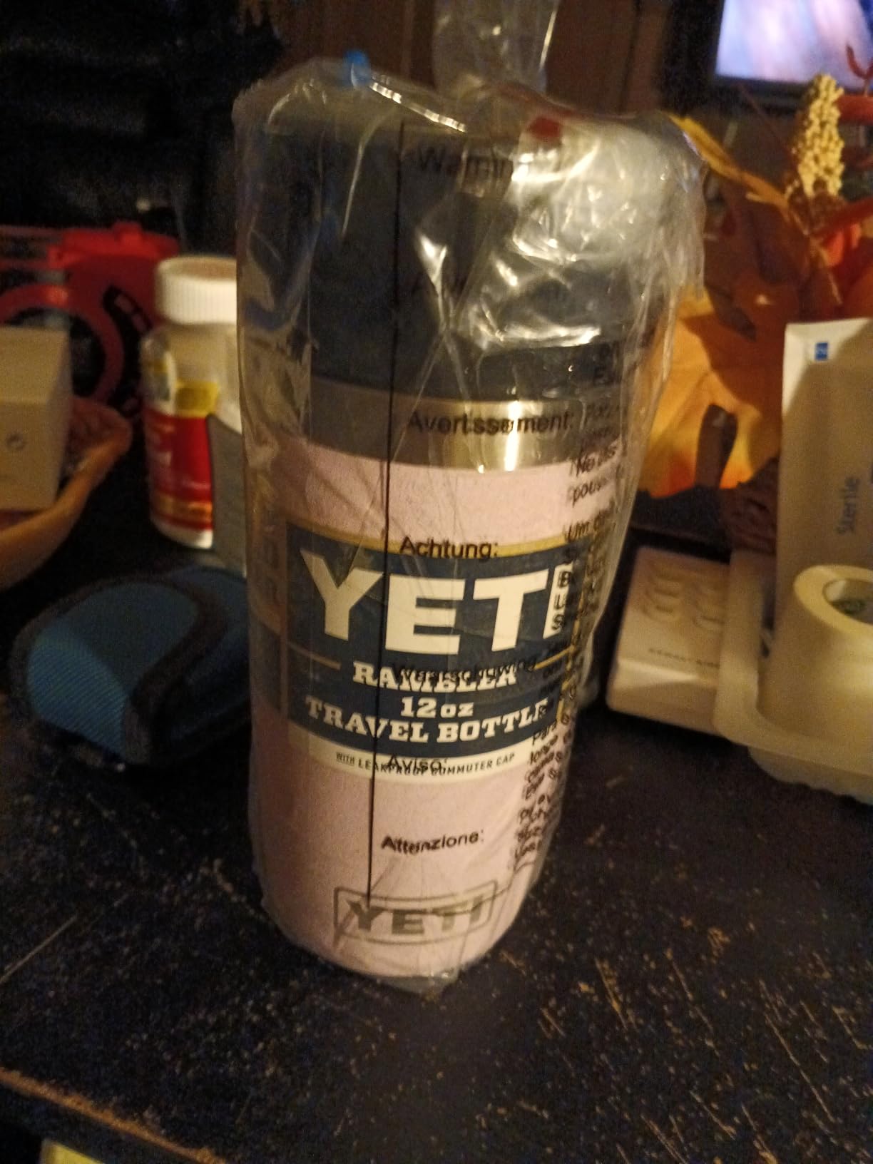 YETI Rambler 16 oz Travel Bottle, Stainless Steel, Vacuum Insulated with Leakproof Commuter Cap, Black customer photo 2