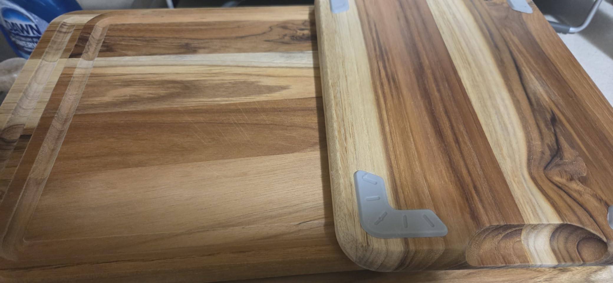 3 Pack Teak Cutting Boards for Kitchen Wood Wooden Cutting Boards Non Toxic customer photo 1