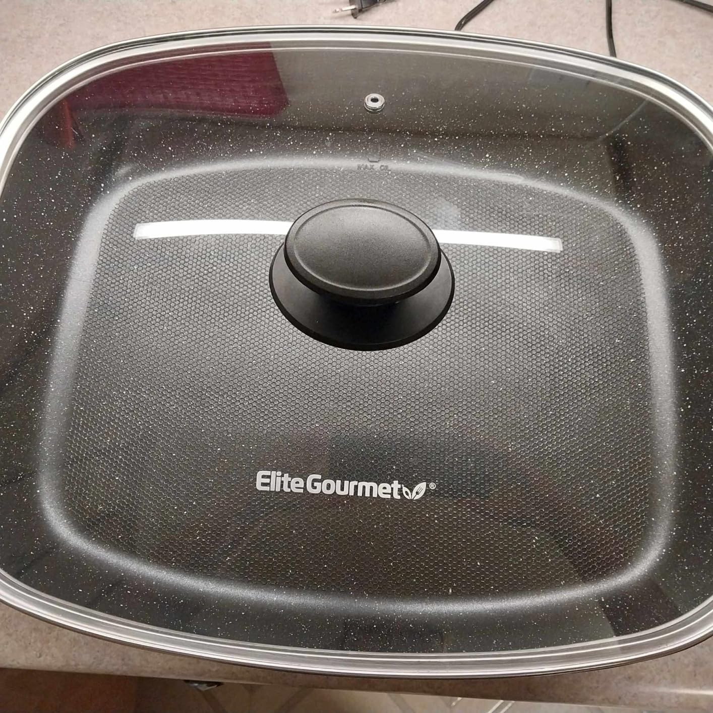 Elite Gourmet Ceralast Ceramic Electric Skillet, 12.5Qt, Xtra-Deep 4