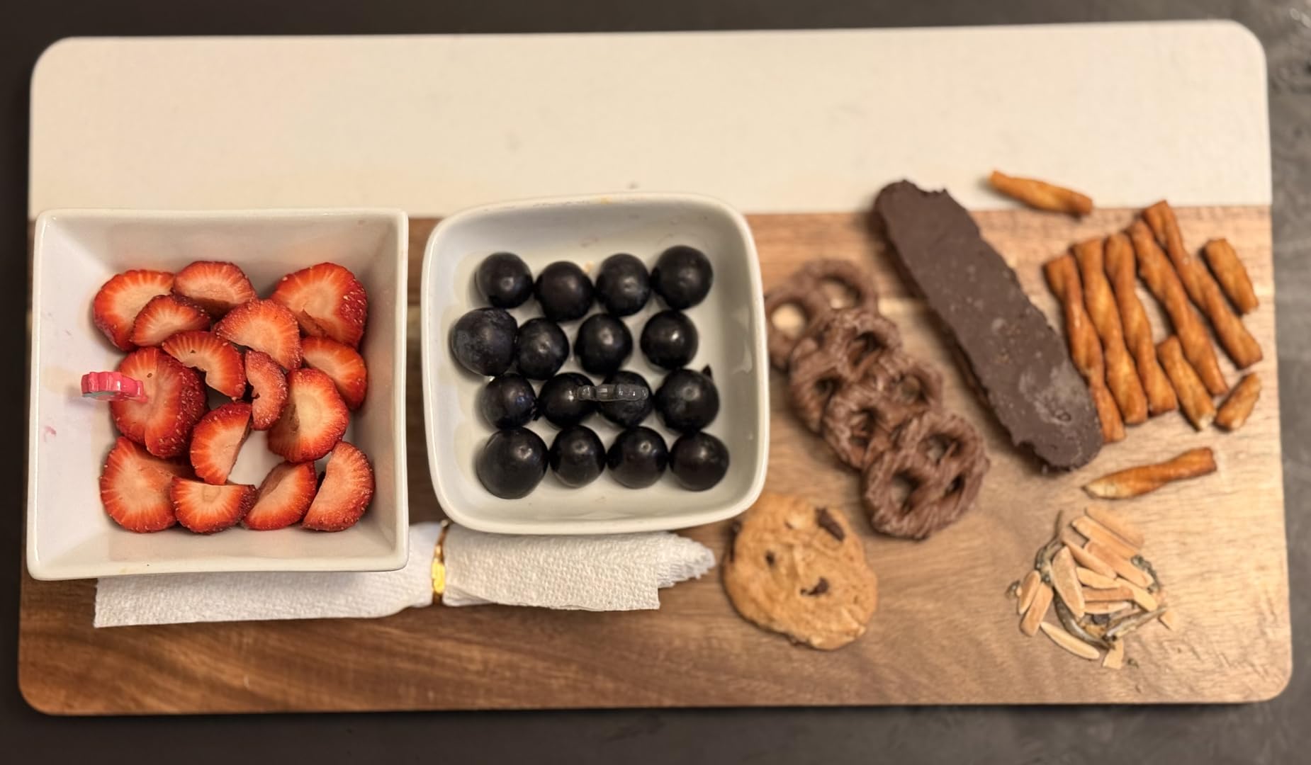 Charcuterie Board Set with Accessories- Marble & Acacia Wood Board customer photo 1