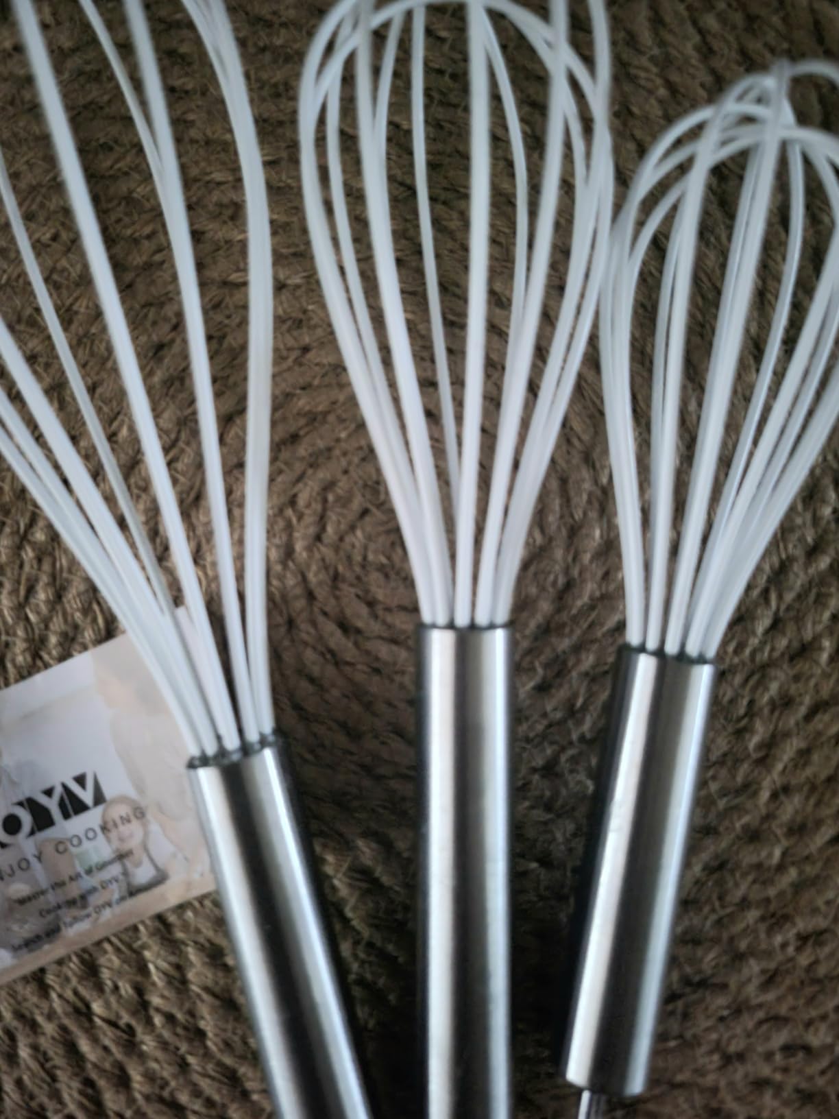 OYV Christmas Whisk Set of 3, 8/10/12 Inch, Holiday Red/Green/White | Christmas Gift for Bakers and Home Chefs customer photo 2