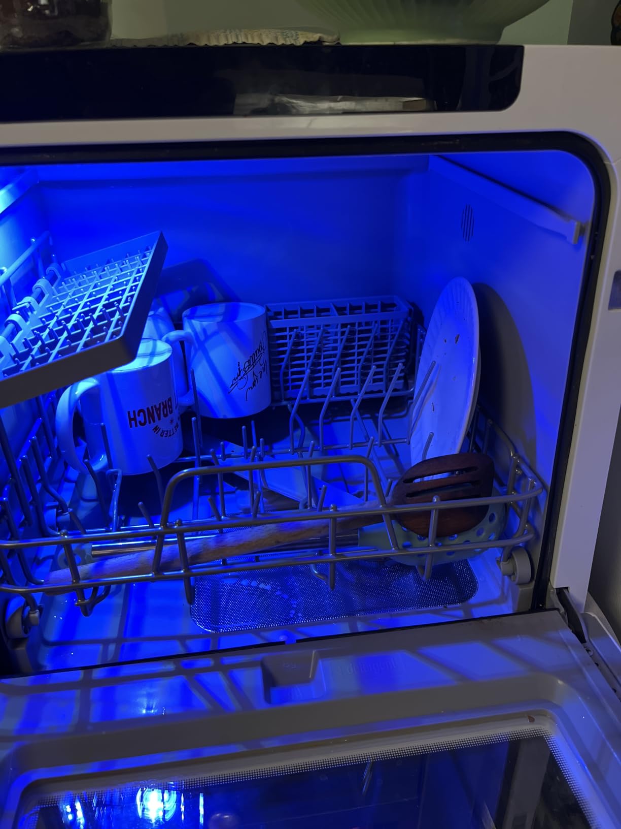EUHOMY Countertop Dishwasher Portable, 8 Programs with 5L Tank, Black, 40dB customer photo 2