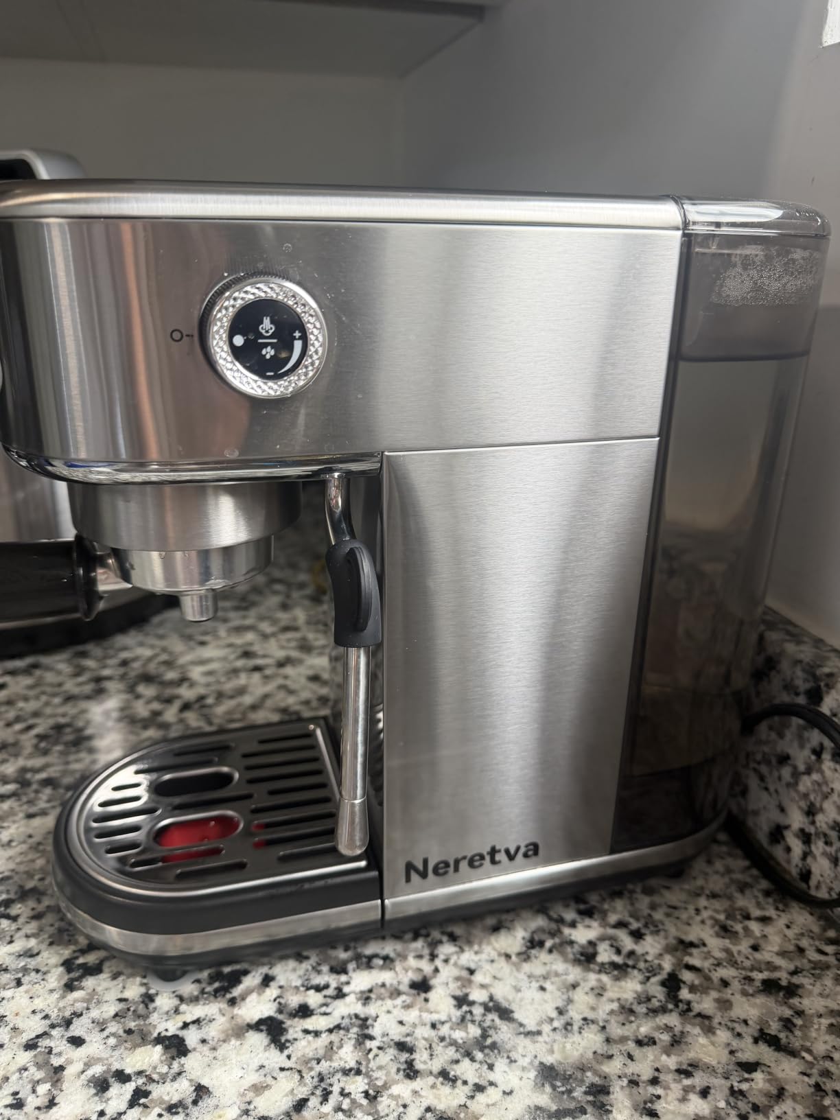 Neretva Espresso Machine 20 Bar Super Compact Espresso Coffee Machine, Professional Stainless Steel Espresso Maker with LED Display customer photo 1