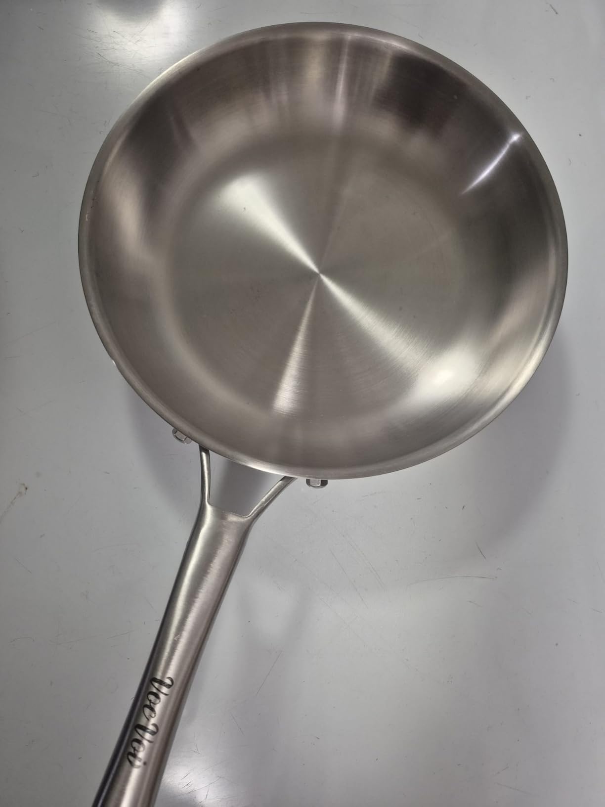 VocVoi Stainless Steel Pan, 12 Inch with Lid Stainless Steel Frying Pan, Non Toxic Tri-Ply Skillet, PFOA&PTFE Free, Oven and Dishwasher Safe, Induction Compatible customer photo 2