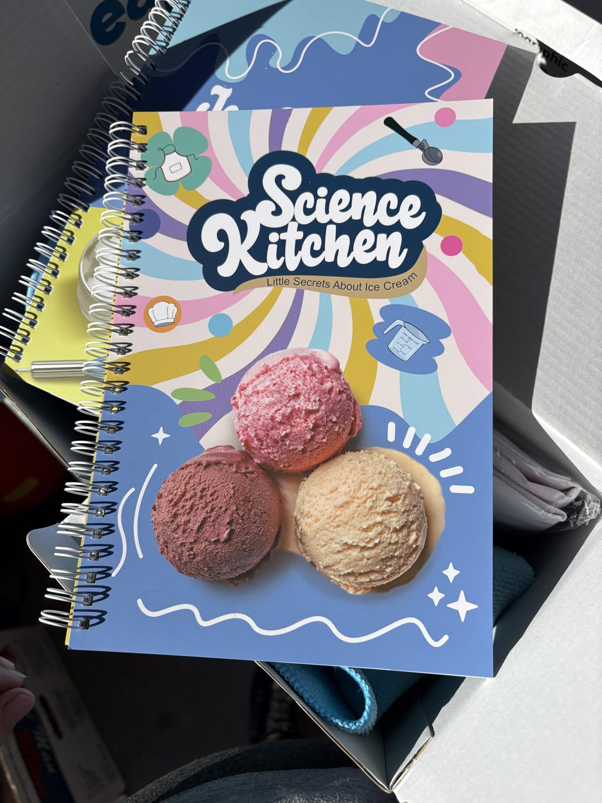 Aizweb Ice Cream Maker for Kids-Science Kits to Make Your Own Ice Cream | STEM Educational Food Science Experiments, Birthday Gifts for Boys&Girls Ages 5-14 | Includes Visual Recipes, Scoop, Cans&Whisks customer photo 2