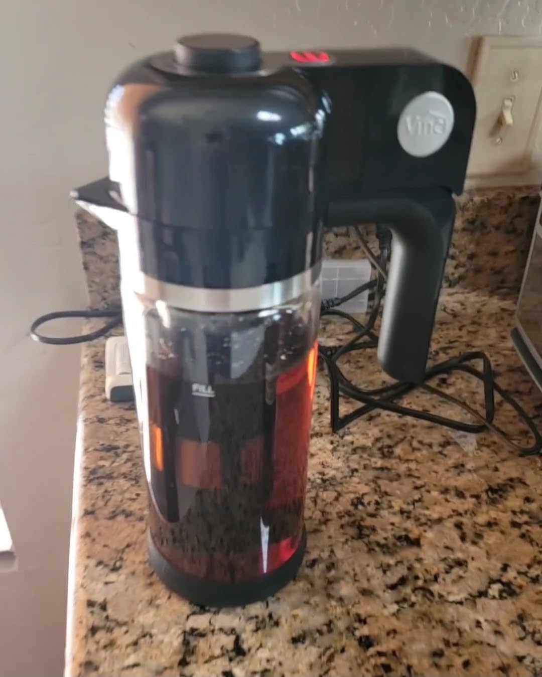 VINCI Express Electric Cold Brew Coffee Maker, 10-Minute Fast Brewer (47oz) | 3 Brew Strengths, Smooth Low-Acid Coffee, Minimal Sediment, Self-Clean Cycle, Airtight Storage Lid, 1.4L Glass Carafe customer photo 1