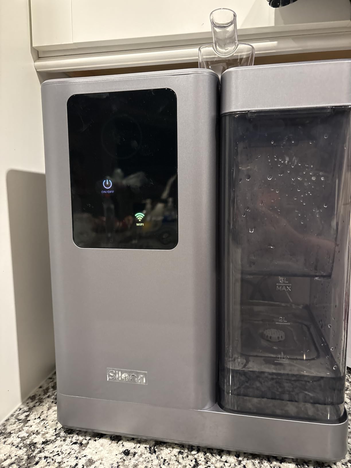Silonn Nugget Ice Maker Countertop with APP & Voice Control, Self Cleaning Ice Machine with 3L Large Water Tank, 44lbs/24H Soft Chewable Ice, Portable Pebble Ice Maker for Home, Kitchen and Party customer photo 2