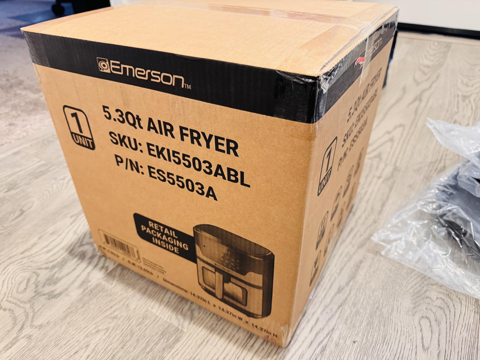 Emerson SmartVoice 5.3QT Air Fryer, 1000+ Voice Commands, 6-in-1 Digital Cooker, Compact Countertop Design, Oil-Free Healthy Cooking customer photo 1
