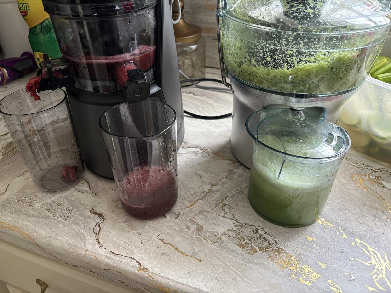 EanOruus Juicer Machines, 3-in-1 Cold Press Juicer, Premium Gray customer photo 2