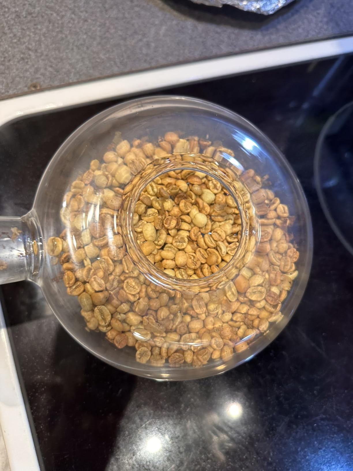 Portable Glass Coffee Bean Roaster, 11.8 x 5.9 x 3.5 | High Borosilicate Glass, Manual Home Roasting Kit, Small Batch Roasting, Nuts & Coffee Beans, Stove-Safe customer photo 2
