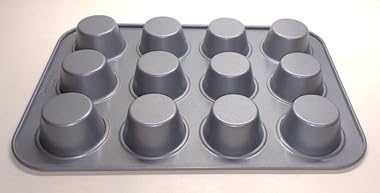 Calphalon Titan Steel Core PFA Free Nonstick 12 Cup Cupcake Muffin Pan, Heavy Duty Carbon Steel Bakeware for Even Heating customer photo 1
