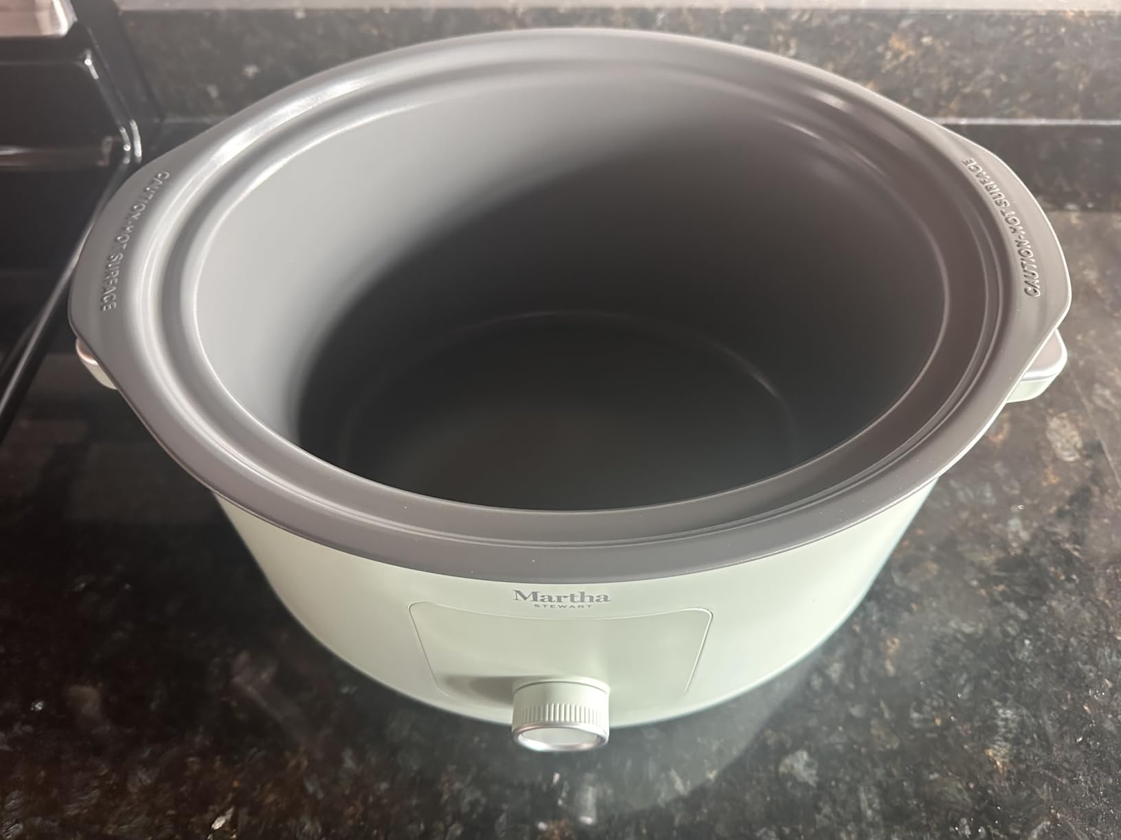 Martha Stewart 8 Quart Slow Cooker, Ceramic Nonstick Crock, Caviar Gray | 6 Modes, Delay Timer, Keep Warm, Dishwasher Safe Bowl & Glass Lid, Stovetop & Oven Safe Removable Pot, Simmet, Reheat, Warm customer photo 1