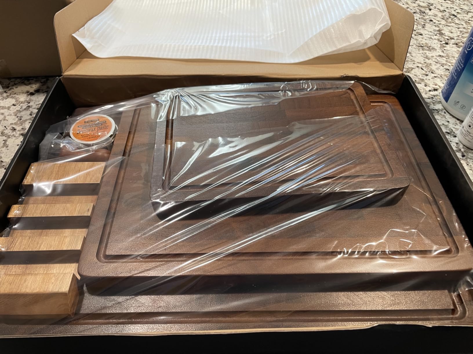 THETCHRY Walnut Wood Cutting Board Set, End Grain Cutting Board for Kitchen customer photo 1