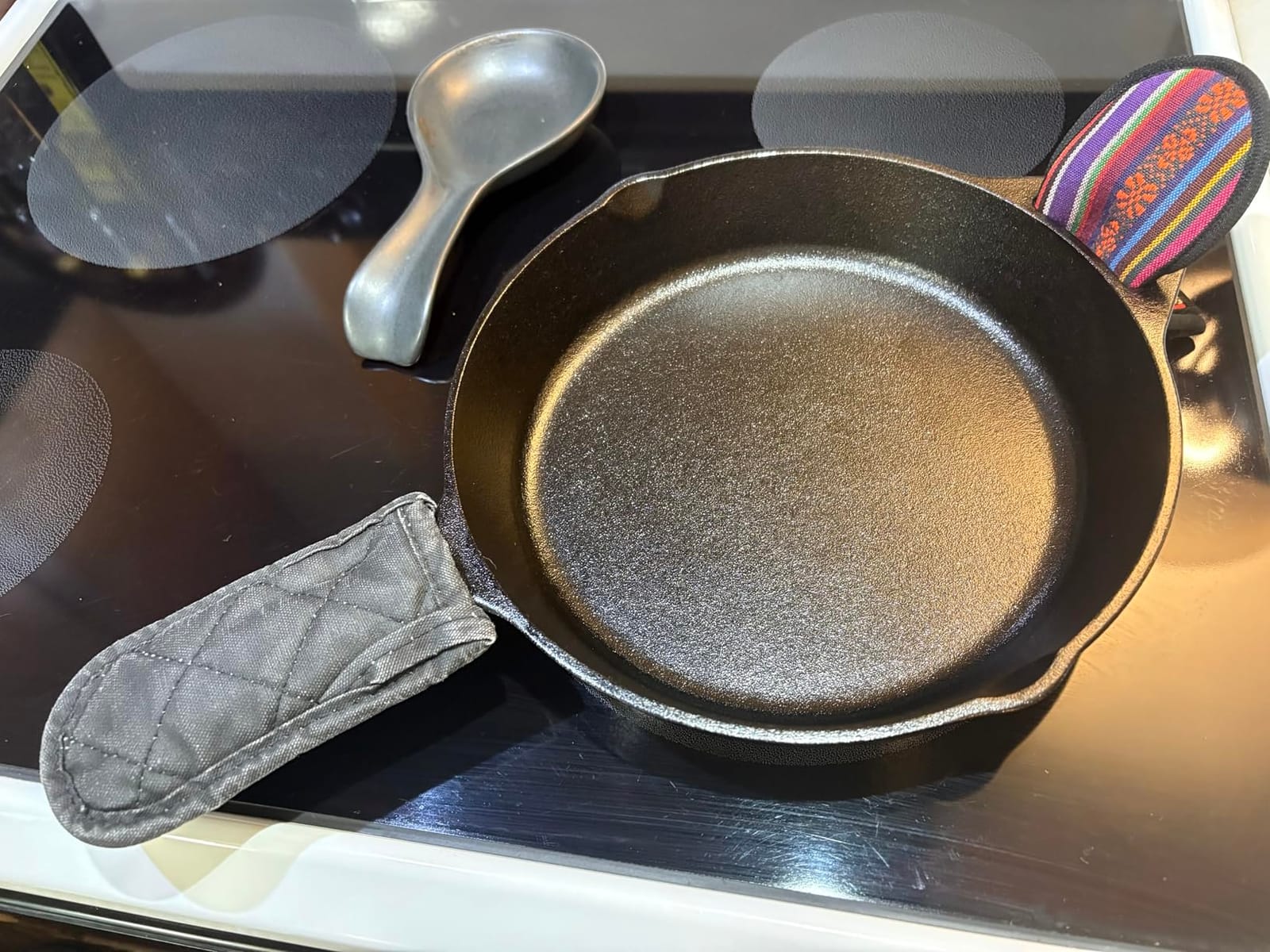 Lodge Pre-Seasoned Cast Iron Skillet, 10.25 Inches, USA Icons Limited Edition customer photo 1