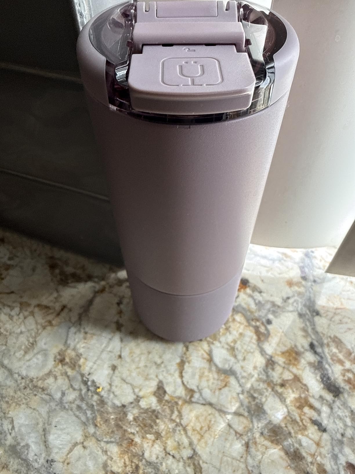 BrüMate Strova 18oz 100% Leakproof Insulated Coffee Mug | Ceramic-Lined Interior | Built-In Silicone Sleeve for Travel | Locking Flip Lid (Nightfall Blue) customer photo 2