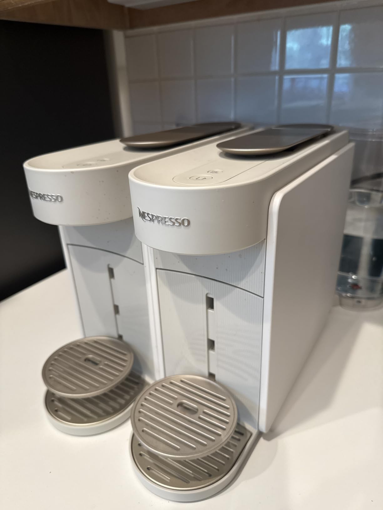 Vertuo Up Coffee & Espresso Maker by De'Longhi, Grey | Graphite color, 3 second start, 47 oz. multi-position water tank, iced coffee mode and app customization customer photo 1