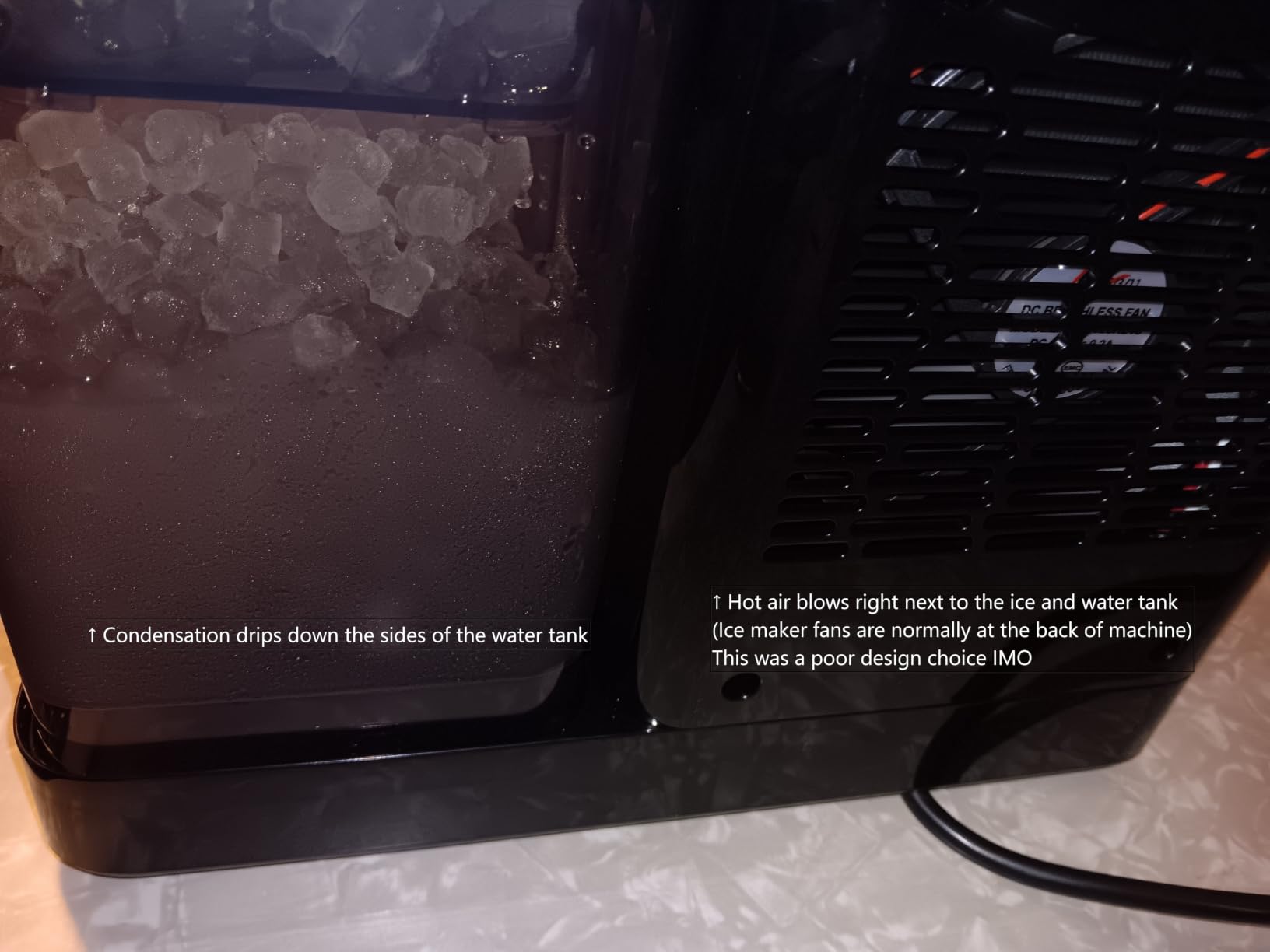 Silonn Nugget Ice Maker Countertop, Auto Drop Ice, 40 lbs/24H customer photo 2