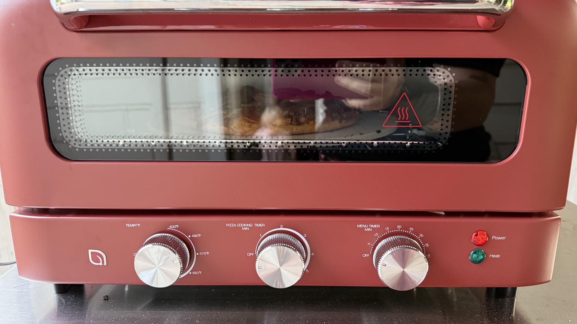 WILLOW Eco Series Electric Indoor Pizza Oven - 1800W, 5 Presets, Heats up to 750F, Countertop Pizza Maker with 12