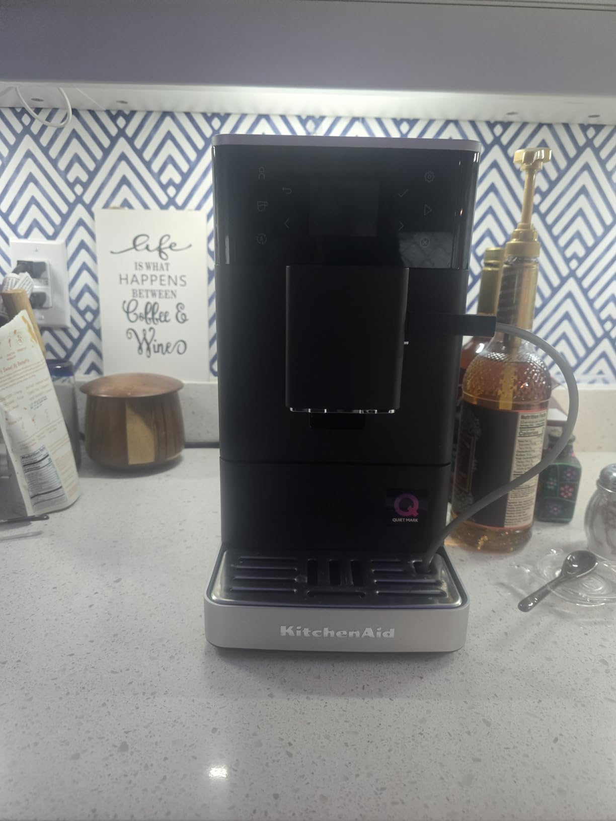 KitchenAid Fully Automatic Espresso Machine KF3 with 15+ Hot and Iced Coffee Options | Built-In Grinder | Auto Milk System, Black Matte KES8453 customer photo 1