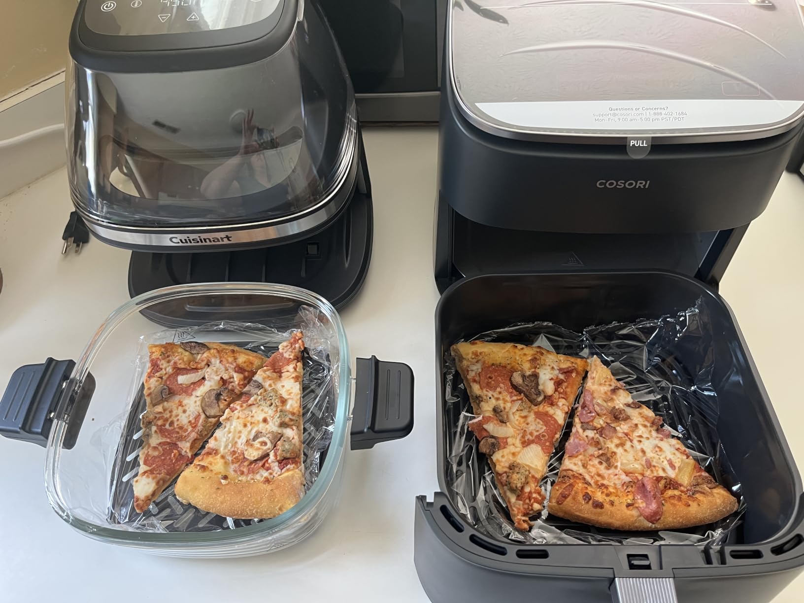 Cuisinart ClearView 4-Quart Air Fryer with Glass Basket and PFAS-Free Ceramic Nonstick Crisper Plate, 5 Cooking Functions, 2 Custom Presets, Adjustable Temperature up to 450°F, 3-Year Warranty, AFC-4 customer photo 1