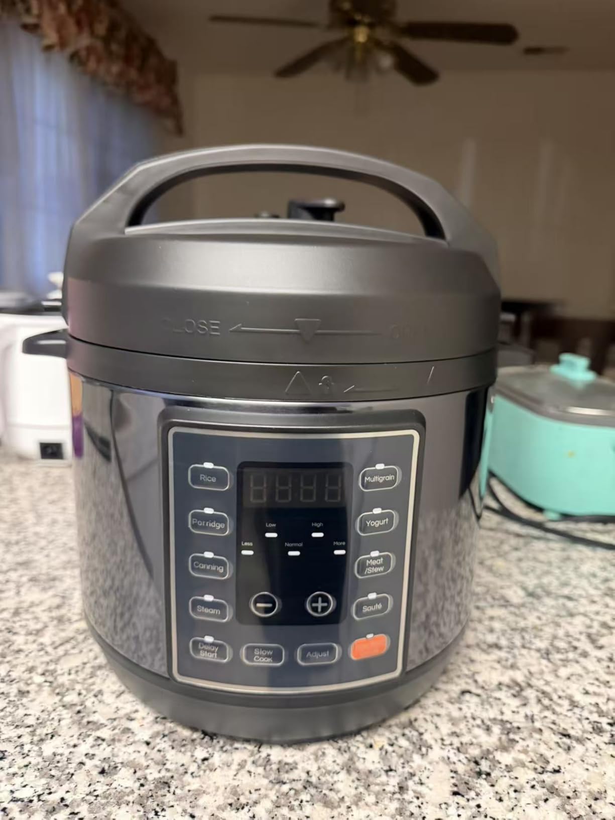 OLIXIS 10-In-1 Electric Pressure Cooker, 3 Quart Multi Cooker for Rice, Stew and Steam, Small Programmable Stainless Steel Pot with Slow Cook Function and Ceramic Inner Pot customer photo 2
