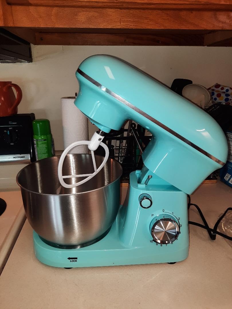 OLIXIS 4.2 Qt Stand Mixer, 10-Speed Tilt-Head Electric Mixer for Baking | Include Dough Hook, Whisk, Flat Beater & Splash Lid, 10 Speeds Handle Cakes, Cookies & Bread Dough, Compact, Easy-Clean Bowl customer photo 2