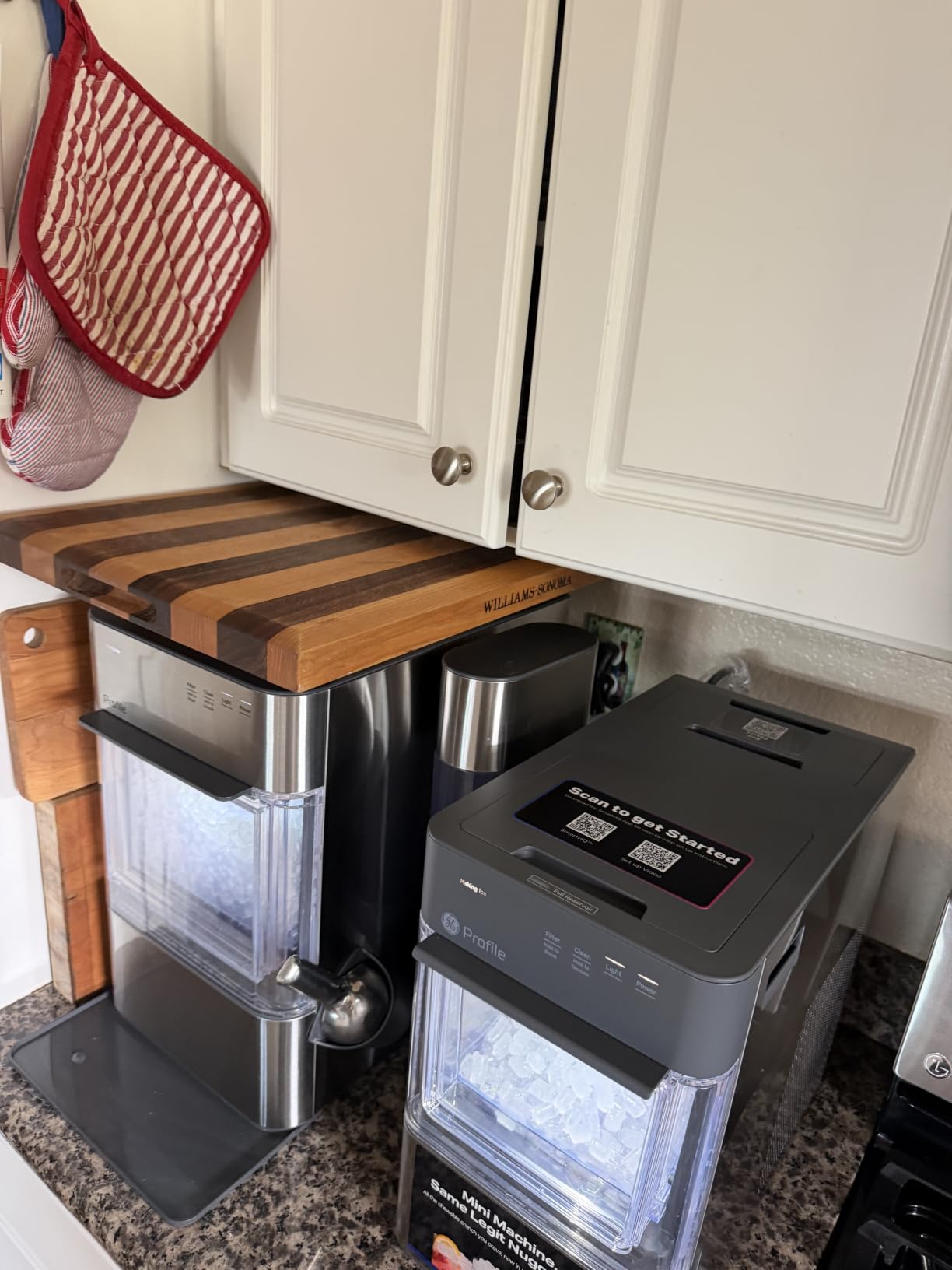 GE Profile Opal MINI PRO Nugget Ice Maker w/Side Tank, Portable Countertop Pebble Ice Machine, 36 lbs/Day, Top Fill, 6 Pack Descaler & Scoop, Stainless Steel customer photo 2