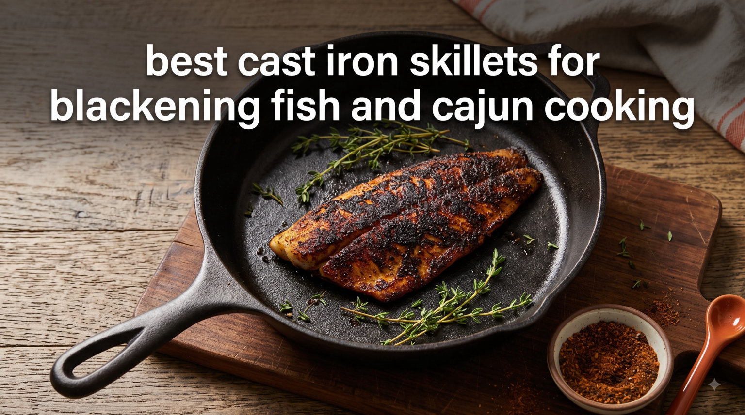 best cast iron skillets for blackening fish and cajun cooking
